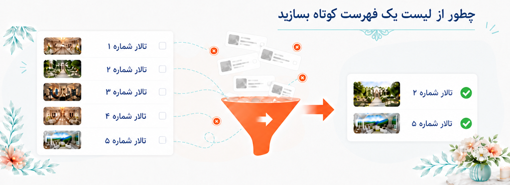 فیلتر پیشرفته مراسمها فیلتر پیشرفته مراسمها