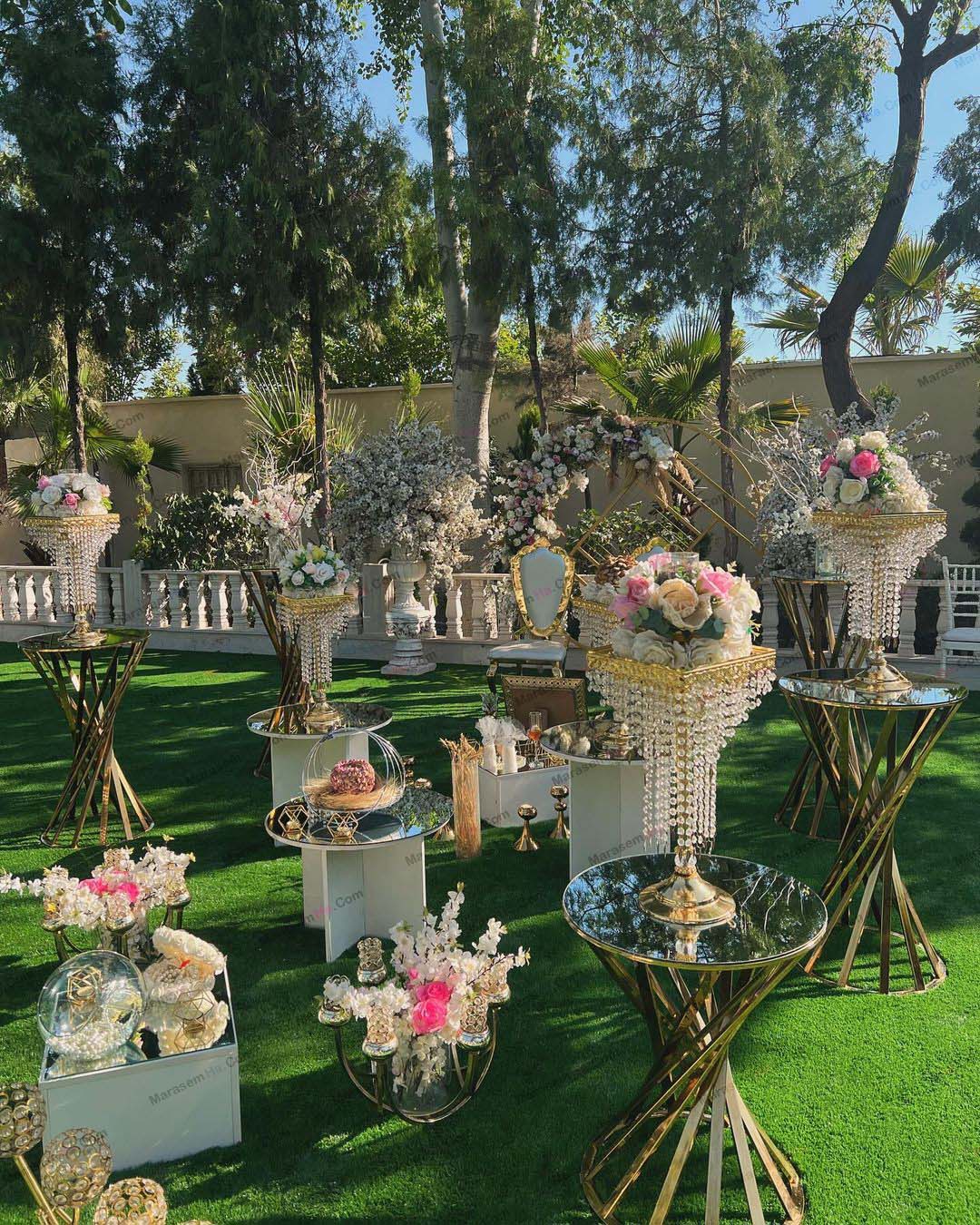 فضای سبز باغ تالار مهروماه احمدآباد